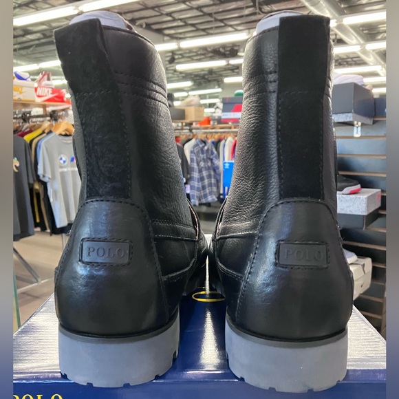 Polo Ralph Lauren Country Tumbled Leather Ranger Boots Size 10.5 - Picture 6 of 9